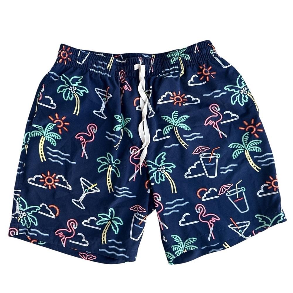 Chubbies The Neon Lights Classic Swim Trunks 7” Inseam Size Medium